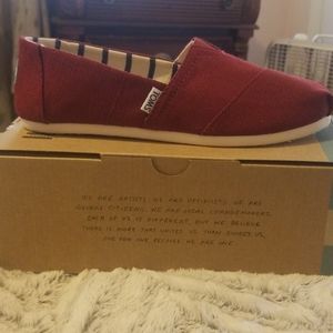 Brand new Toms, in box